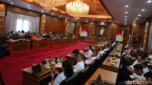 Kunjungan kerja Komisi VII DPR RI di Rumah Jabatan Gubernur Bali, Jaya Sabha, Denpasar, Rabu (2/7/2025). (Foto: Aryo Mahendro/detikBali)