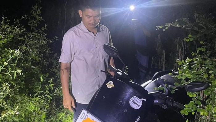 Penemuan motor diduga hasil curian di Desa Mertak, Kecamatan Pujut, Lombok Tengah. Foto: (istimewa)