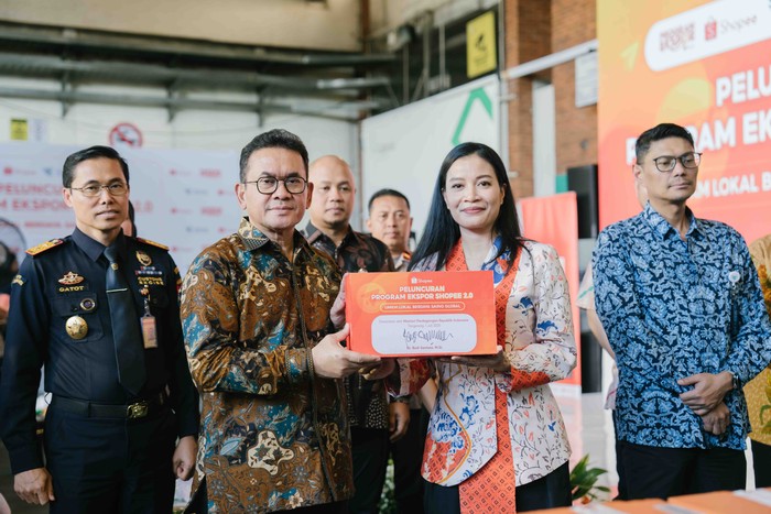 Peluncuran Program Ekspor Shopee FLEXI di Jakarta (1/7).