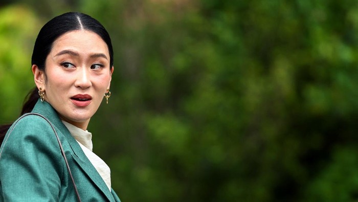 Thailands Prime Minister Paetongtarn Shinawatra looks on, after Thailands Constitutional Court suspended her from duty pending a case seeking her dismissal, at the Government House in Bangkok, Thailand, July 1, 2025. REUTERS/Athit Perawongmetha