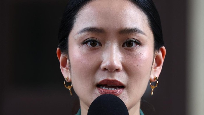 Thailand's Prime Minister Paetongtarn Shinawatra looks on, after Thailand's Constitutional Court suspended her from duty pending a case seeking her dismissal, at the Government House in Bangkok, Thailand, July 1, 2025. REUTERS/Athit Perawongmetha