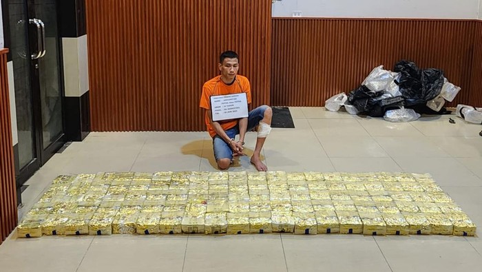 Polda Sumut Ungkap 100 Kg Sabu Jaringan Internasional, Senin (30/6/2025).
