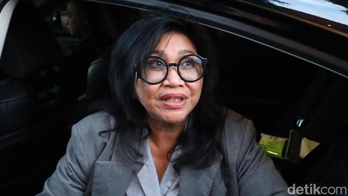 Wakil Ketua Komisi VII DPR RI, Evita Nursanty, seusai kunjungan kerja di Rumah Jabatan Gubernur Bali, Jaya Sabha, Denpasar, Rabu (2/7/2025). (Foto: Aryo Mahendro/detikBali)