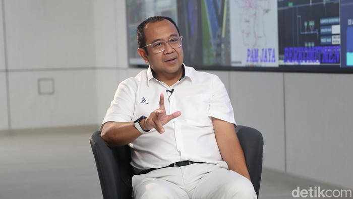 Wawancara Khusus Dirut PAM Jaya Arief Nasrudin, Jakarta, Rabu (2/7/2025).