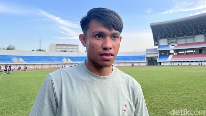 Winger PSIM Jogja, Kasim Botan di Stadion Mandala Krida, Kota Jogja, Rabu (2/7/2025).