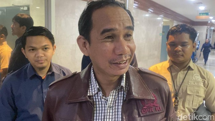 Anggota Komisi III DPR RI Fraksi NasDem Rudianto Lallo meminta mekanisme penyadapan Kejagung tidak melanggar privasi warga negara. (Anggi M/detikcom)