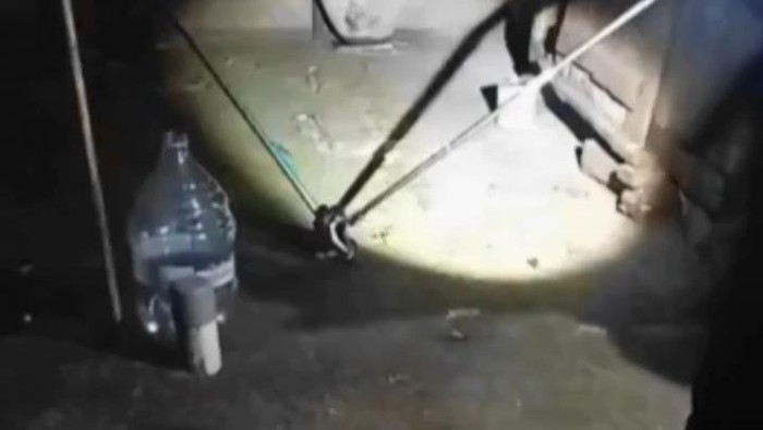 Momen Damkarmat Gunungkidul evakuasi ular kobra Jawa di dapur rumah warga, Rabu (2/7/2025).