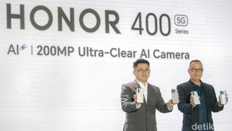 Honor 400 resmi diluncurkan di Indonesia, Jakarta, Rabu (3/7/2025). Honor 400 merupakan penerus Honor 200 Pro.