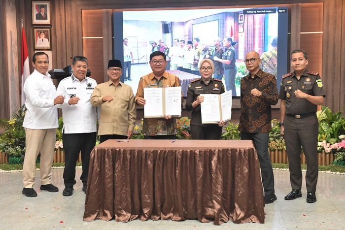 Menteri Desa dan Pembangunan Daerah Tertinggal Yandri Susanto dalam acara Optimalisasi Kegiatan Pengelolaan Dana Desa Provinsi Bangka Belitung melalui Keberlanjutan Entry Data pada Aplikasi Real Time Management Funding Kejaksaan RI.