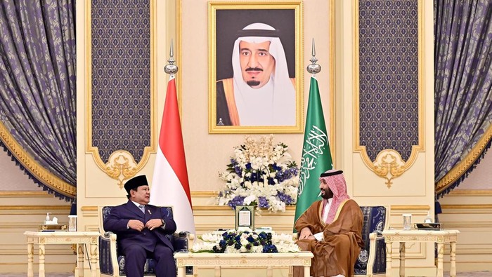 Prabowo bertemu Pangeran MBS di Jeddah