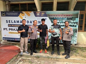 Program Jalur Polda Riau Antarkan 3 Pemuda Kampar Menuju Profesi Satpam