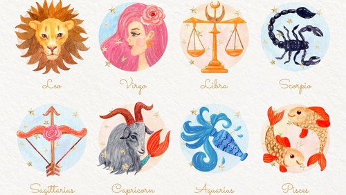 Ilustrasi ramalan zodiak 12 bintang