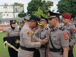 4 Pejabat Utama Polres Lubuklinggau Diganti, 26 Personel Naik Pangkat