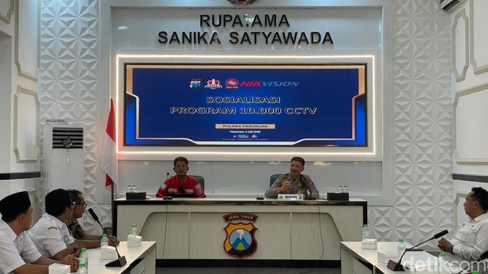 Sosialisasi Program 10.000 CCTV Polres Pasuruan Kota.