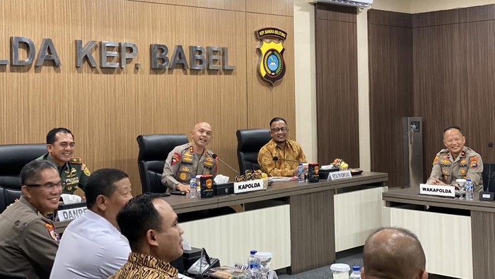 Tim Komisi Kepolisian Nasional (Kompolnas) melakukan kunjungan kerja (kunker) ke Polda Bangka Belitung