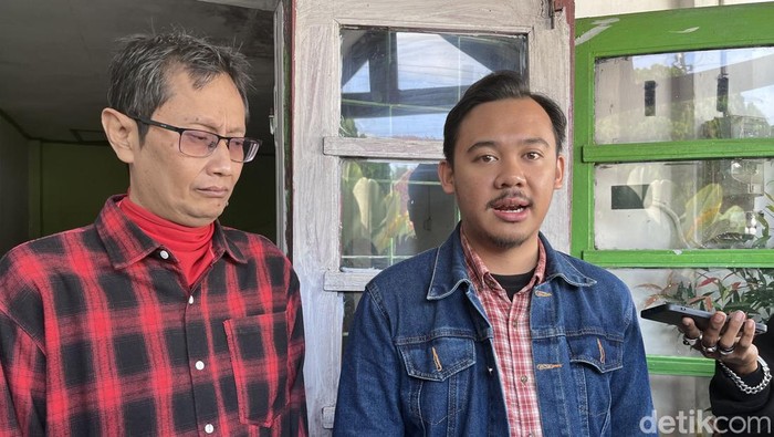 Juru Bicara warga Tegal Lempuyangan, Antonius Fokki Ardiyanto di Bausasran, Danurejan, Kota Jogja, Kamis (3/7/2025).