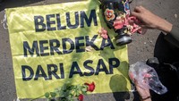 Adapun tiga perusahaan yang digugat adalah PT Bumi Mekar Hijau (BMH), PT Bumi Andalas Permai (BAP), dan PT Sebangun Bumi Andalas Wood Industries, yang dituding bertanggung jawab atas kebakaran hutan dan lahan penyebab bencana kabut asap di Sumatera Selatan. ANTARA FOTO/Nova Wahyudi