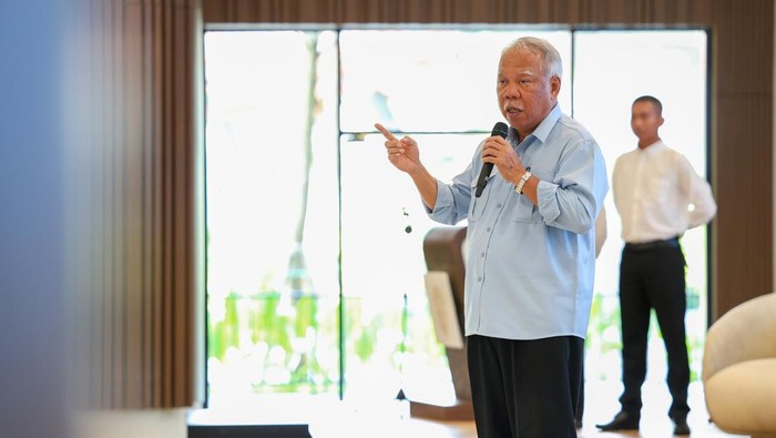 Kepala Otorita IKN, Basuki Hadimuljono saat menyambut para CASN di Nusantara Foto: Dokumentasi Humas Otorita IKN