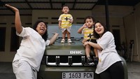 Jadi, kalian ngasih nama apa nih untuk mobil barunya Cesen ini? Buruan kasih saran ke Marshel siapa tahu beruntung.  Foto: dok instagram Marshel Widianto dan Cesen