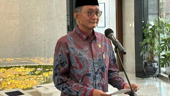 Menteri Pekerjaan Umum (PU) Dody Hanggodo dalam konferensi pers di Kantor Kementerian PU, Jakarta, Jumat (4/7/2025).