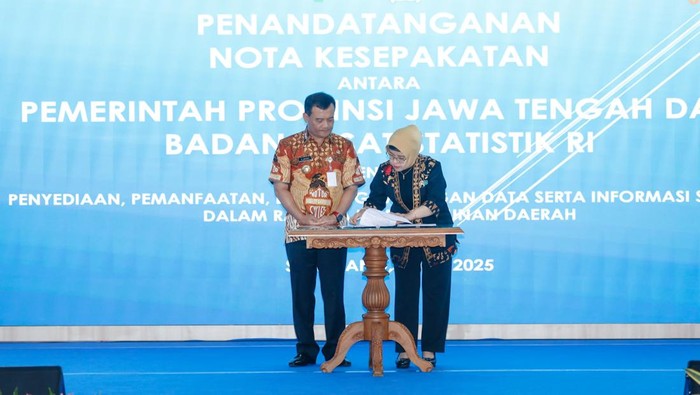 Pemprov Jawa Tengah (Jateng) menjalin kerja sama dengan Badan Pusat Statistik (BPS). (dok. Pemprov Jateng)