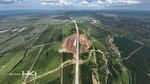 Penampakan dari Udara Proyek Tol Palembang-Betung Struktur