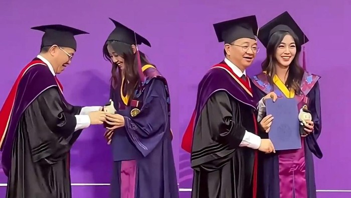 Wakil Presiden Tsinghua University wisuda Labubu.