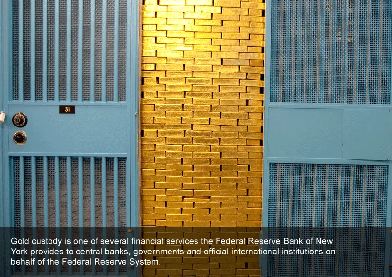 Brankas emas milik Federal Reserve Bank of New York. (Dok. newyorkfed)