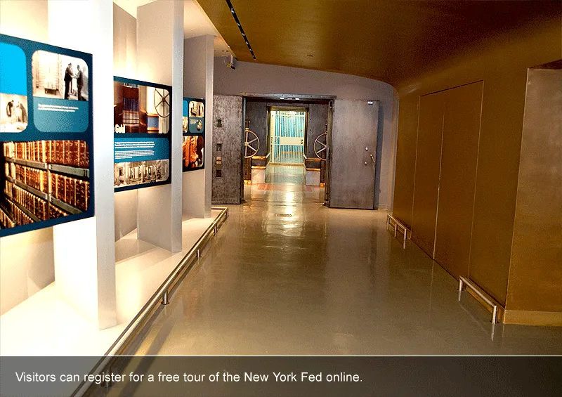 Brankas emas milik Federal Reserve Bank of New York. (Dok. newyorkfed)