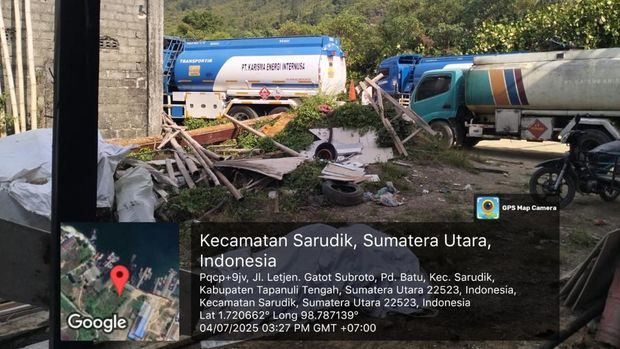 Dugaan praktik mafia solar bersubsidi di Tapanuli Tengah, Sumatera Utara. (dok. pribadi)