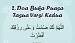 Doa Buka Puasa Tasua 9 Muharram Hari Ini