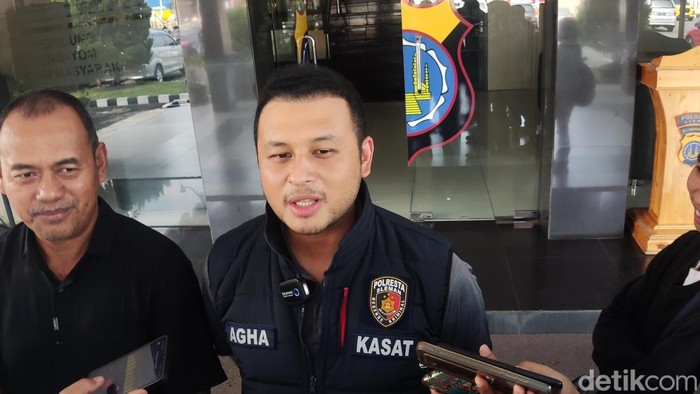 Kasat Reskrim Polresta Sleman AKP Agha Ari Septyan saat memberikan keterangan kepada wartawan di Mapolresta Sleman, Sabtu (5/7/2025)