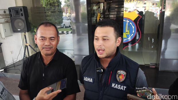Kasat Reskrim Polresta Sleman AKP Agha Ari Septyan saat memberikan keterangan kepada wartawan di Mapolresta Sleman, Sabtu (5/7/2025)