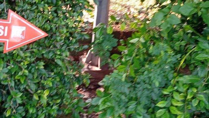 Lokasi penemuan jasad bocah laki-laki 5 tahun i pinggir taman kawasan Radio Dalam, Jakarta Selatan.