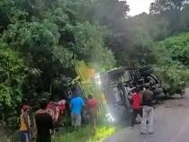 Kronologi Emak-emak Sopir Truk Kecelakaan Saat Live Medsos di Parimo
