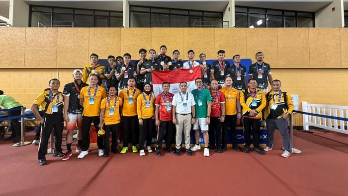 Kontingen Indonesia mengumpulkan 50 medali sepanjang World Police Fire Games (WPFG) 2025 Alabama, Amerika Serikat (AS). (dok Polri)