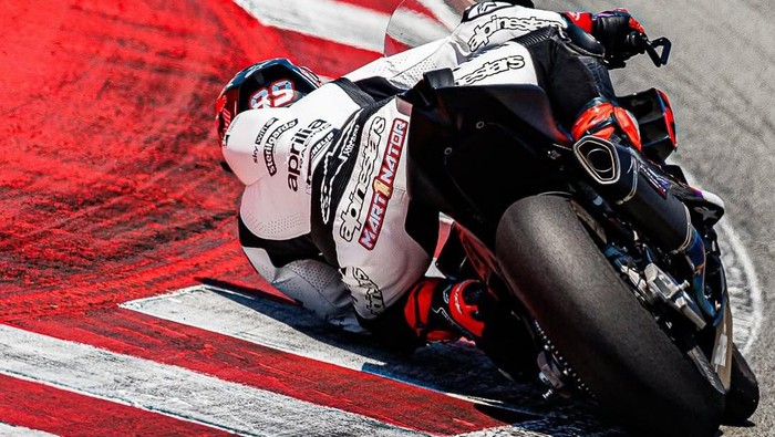 Jorge Martin sudah kembali berlatih dengan motornya usai cedera panjang.
