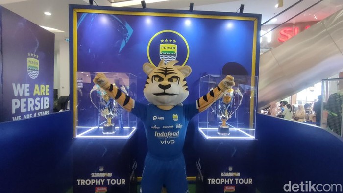 Kegiatan Persib Trophy Tour di Cianjur, Minggu (6/7/2025).