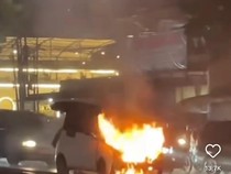 Sebelum Terbakar, Wuling Air EV Sempat Tabrak Kendaraan Lain