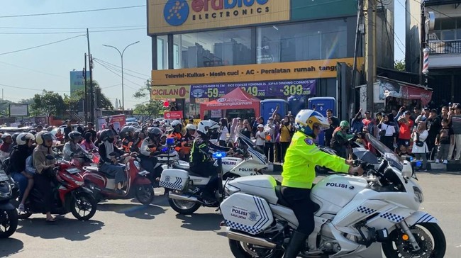 Cuma di Depok, Lalin Dibuka Usai CFD Bak Balapan