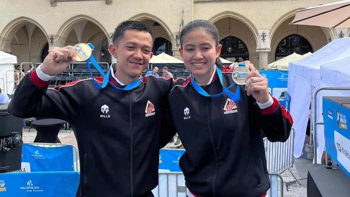 Timnas Panjat Tebing Indonesia kembali menorehkan hasil gemilang di Piala IFSC Climbing World Cup Krakow 2025. Dua medali emas dan satu perak dibawa pulang.