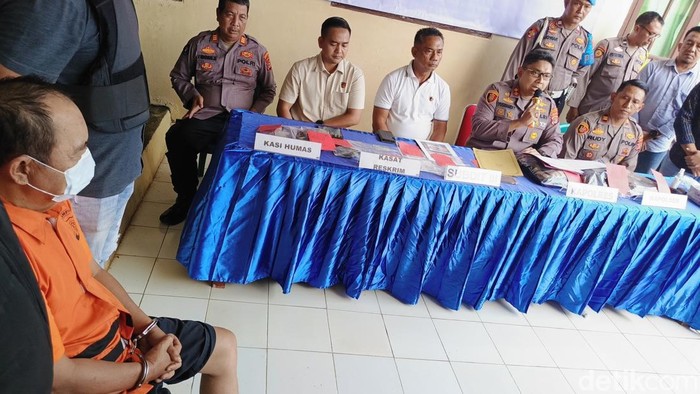 Polisi lakukan pers rilis pengungkapan kasus pembunuhan sopir travel