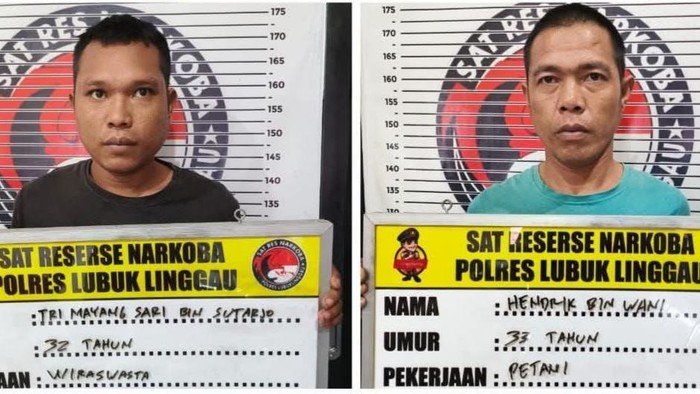 Dua pengedar narkoba asal Bengkulu saat hendak mengedarkan narkoba di Lubuklinggau