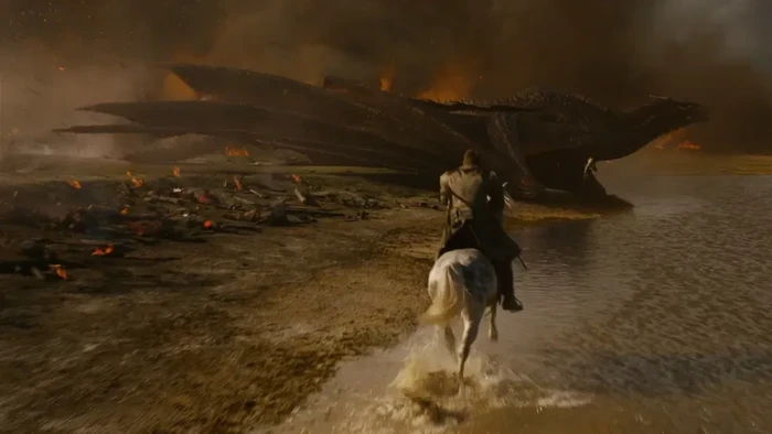 Cuplikan adegan dalam serial Game of Thrones.