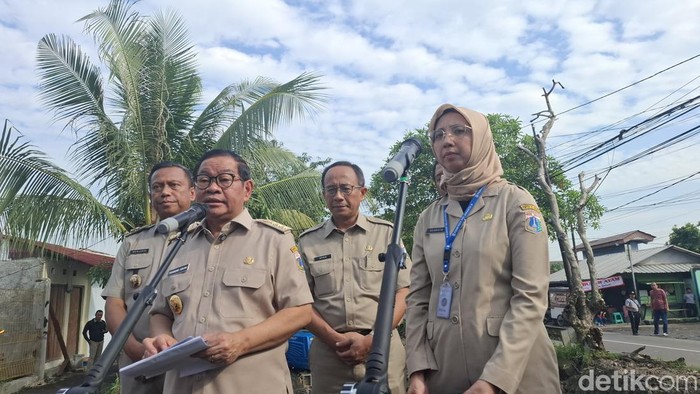 Gubernur Jakarta Pramono Anung di Cakung, Jakarta Timur (Brigitta Belia/detikcom)