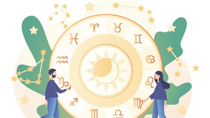 Ilustrasi ramalan zodiak