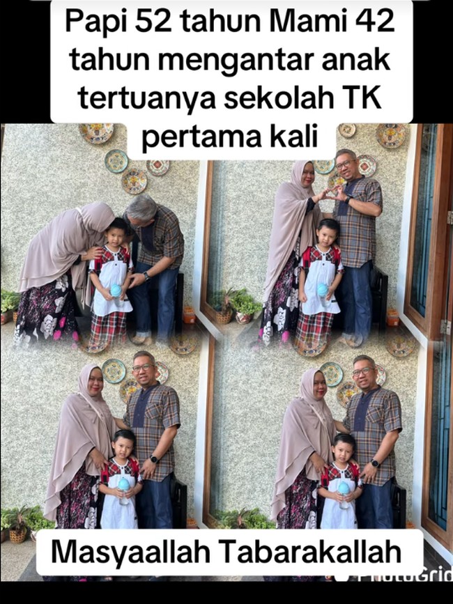 10 Poret Viral Papi 52 Tahun dan Mami 42 Tahun Antar Anak Pertama Masuk TK 10 Poret Viral Papi 52 Tahun dan Mami 42 Tahun Antar Anak Pertama Masuk TK
