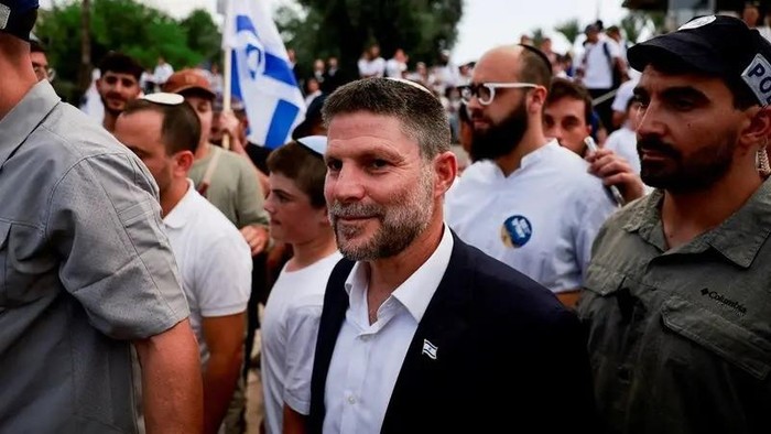 Israeli Finance Minister Bezalel Smotrich walks to visit the Damascus Gate to Jerusalems Old City, as Israelis mark Jerusalem Day, in Jerusalem May 26, 2025. (Reuters)