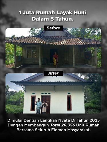 Pemprov Jateng menargetkan merenovasi 17 ribu rumah tidak layak huni menjadi layak dalam setahun. Targetnya, 1 juta rumah dalam 5 tahun