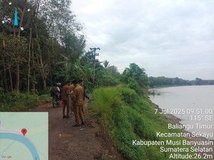 Longsor di Muba, Akses Jalan Terdampak 20 Meter dengan Ketinggian 17 Meter